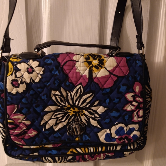 Vera Bradley Handbags - Floral Quilted Shoulder Bag - Blue, Pink, Yellow